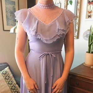 VINTAGE • NWT • 70s bridesmaid dress